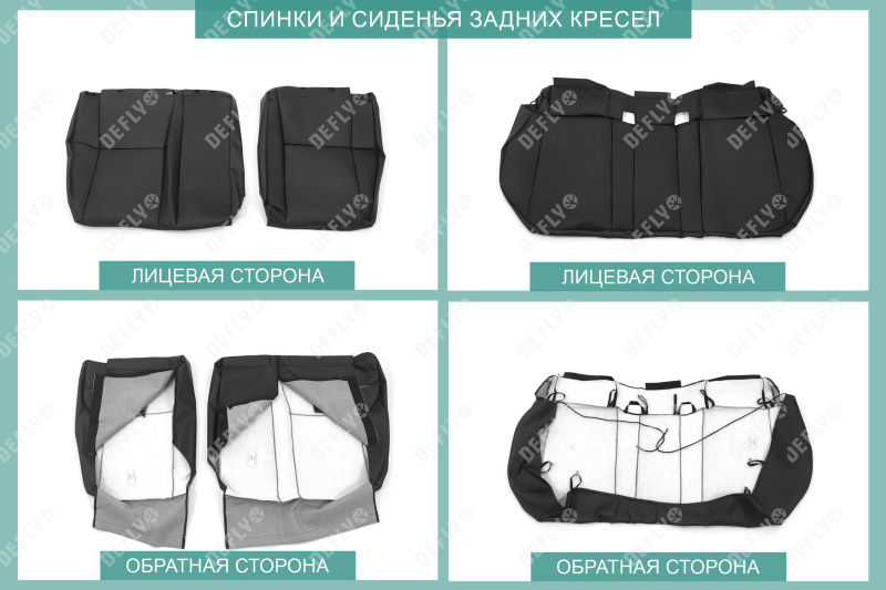 Чехлы на сиденья Toyota C-HR, 2016-н.в., экокожа черная 