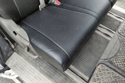 Чехлы на сиденья Honda Stepwgn (RP1-RP5), 2015-2021, 8 мест, вырезы для столиков, экокожа черная