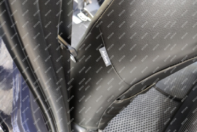 Чехлы на сиденья Toyota Corolla Fielder (E160), 2012-2025, Hybrid, экокожа черная