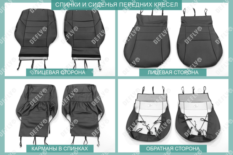 Чехлы на сиденья Toyota Ipsum/Gaia (SXM10), 1996-2004, 5 мест, экокожа черная