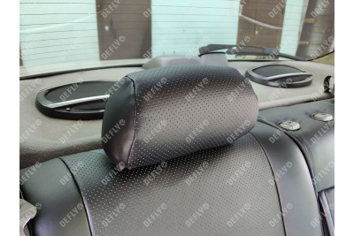 Чехлы на сиденья Toyota Corona Premio (T210), 1996-2001, задний ряд 60/40, экокожа черная