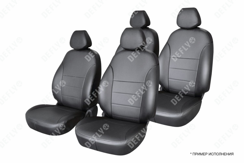 Чехлы на сиденья Toyota Noah/Voxy/Esquire (R80), 2014-2021, 4 места, капитанские кресла, экокожа черная