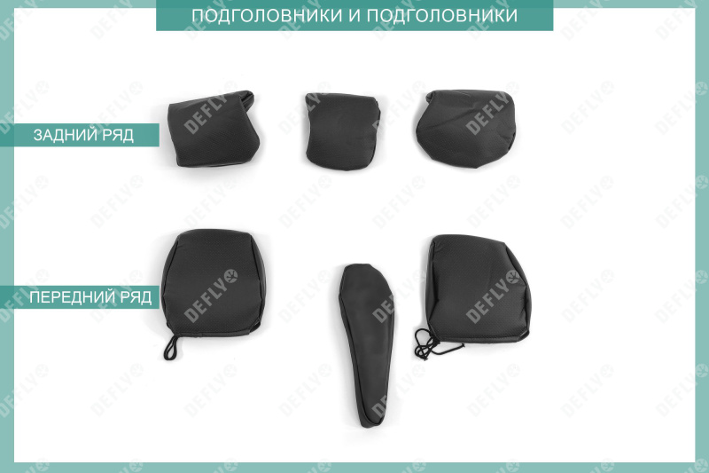 Чехлы на сиденья Toyota Tank/Roomy, Daihatsu Thor, Subaru Justy, 2016-2020, без спинок-столиков, экокожа черная