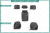 Чехлы на сиденья Toyota Corolla Fielder (E160), 2012-2025, Hybrid, экокожа черная/ромб перфорация Чехлы на сиденья Toyota Corolla Fielder (E160), 2012-2025, Hybrid, экокожа черная/ромб перфорация