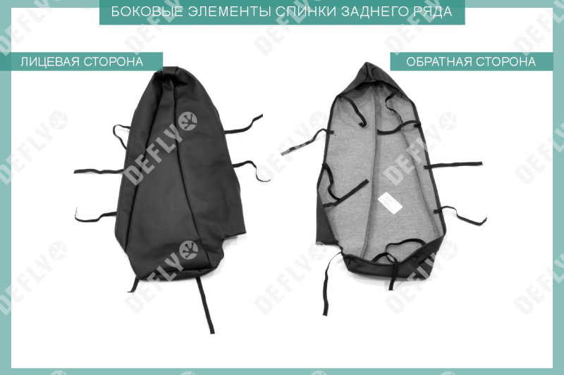 Чехлы на сиденья Toyota Avensis (T250), 2003-2008, cедан, задний ряд 60/40, экокожа черная