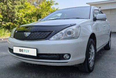 Утеплитель радиатора для Toyota Allion (T240), 2004-2007, рестайлинг, экокожа черная