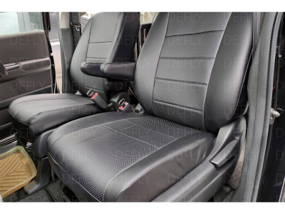 Чехлы на сиденья Honda Freed (GB5-GB8), 2016-2024, 5 мест, экокожа черная
