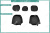 Чехлы на сиденья Mitsubishi ASX/RVR (GA), 2010-2022, экокожа черная/жаккард