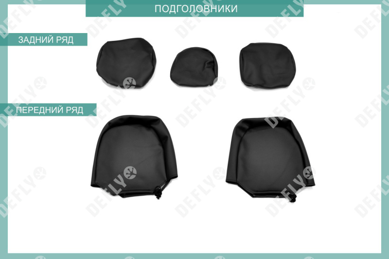 Чехлы на сиденья Mitsubishi ASX/RVR (GA), 2010-2022, экокожа черная/жаккард