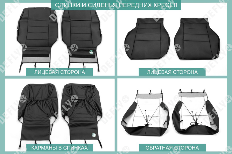 Чехлы на сиденья Toyota Harrier 1997-2003, Lexus RX 1998-2001, до рестайлинга, (XU10), экокожа черная