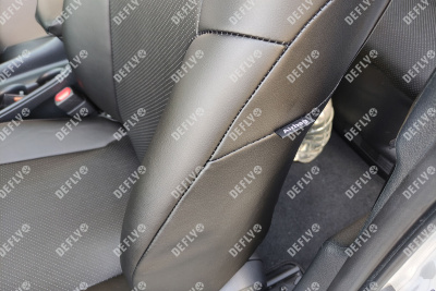 Чехлы на сиденья Toyota Prius (XW50), 2015-2019, экокожа черная