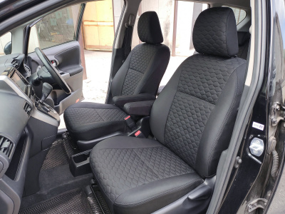 Чехлы на сиденья Toyota Wish (XE20), 2009-2017, 5 мест, жаккард премиум