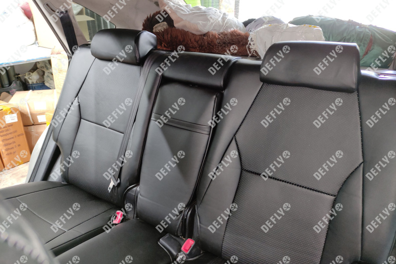 Чехлы на сиденья Toyota Harrier (XU30), 2003-2013, экокожа черная