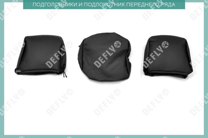 Чехлы на сиденья Toyota Land Cruiser (J100), 1998-2007, левый руль, экокожа черная