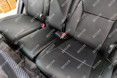 Чехлы на сиденья Toyota Harrier (XU30), 2003-2013, экокожа черная