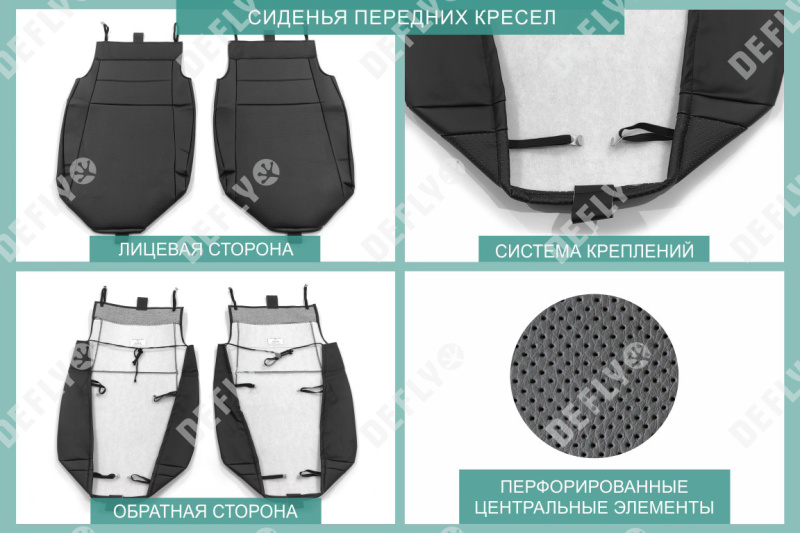 Чехлы на сиденья Honda Insight, 2009-2014, экокожа черная