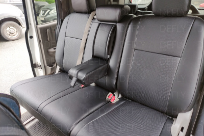Чехлы на сиденья Honda Stepwgn (RP1-RP5), 2015-2021, 8 мест, вырезы для столиков, экокожа черная