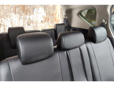 Чехлы на сиденья Honda Freed (GB5-GB8), 2016-2024, 5 мест, экокожа черная