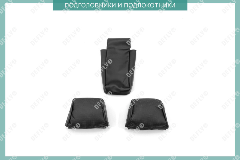 Чехлы на сиденья Toyota Mark II (X100), 1996-2000, экокожа черная