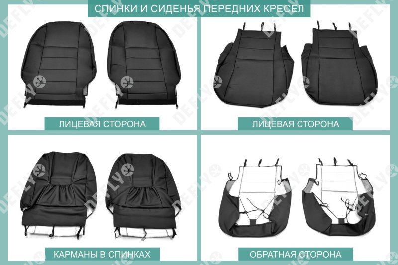 Чехлы на сиденья Toyota Allex/Corolla Runx, 2001-2006, экокожа черная