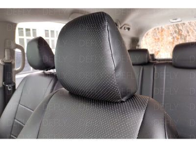 Чехлы на сиденья Honda Freed (GB5-GB8), 2016-2024, 5 мест, экокожа черная
