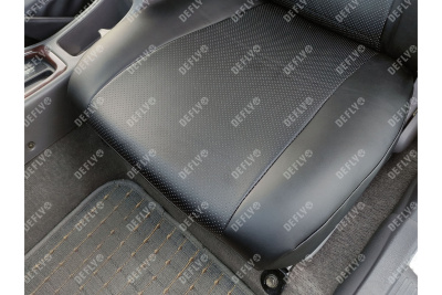 Чехлы на сиденья Toyota Corona Premio (T210), 1996-2001, задний ряд 60/40, экокожа черная