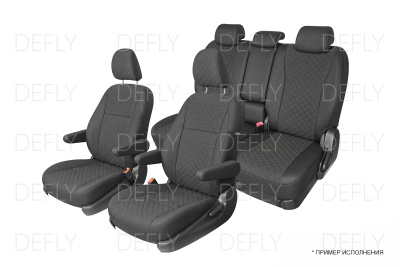 Чехлы на сиденья Toyota Wish (XE20), 2009-2017, 5 мест, жаккард премиум