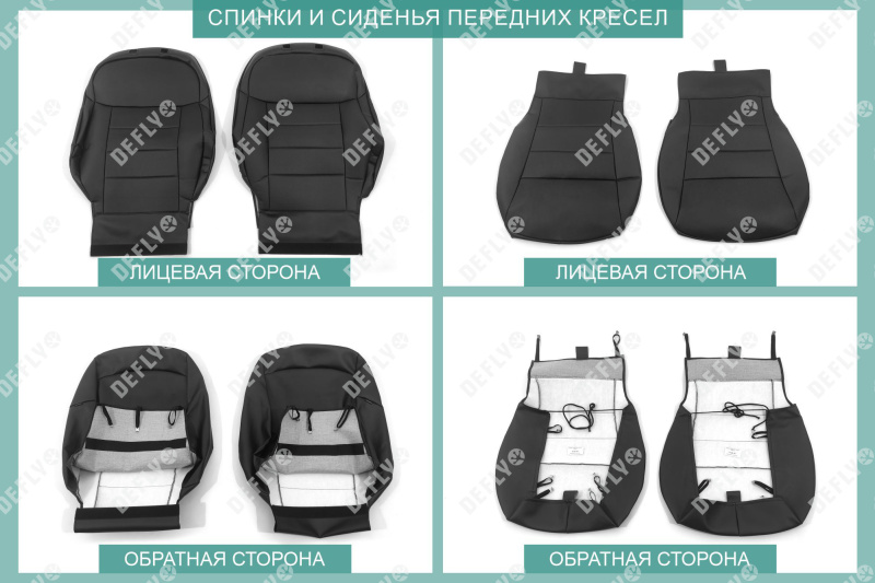 Чехлы на сиденья Hyundai Tucson (NX4), 2020-н.в., экокожа черная