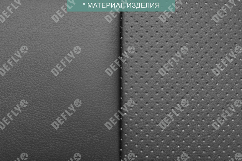 Чехлы на сиденья Toyota Sienta (XP170), 2015-2022, спинка 2 ряда 50/50, без подлокотника, 5 мест, экокожа черная